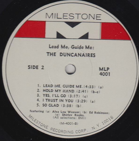The Duncanaires - Lead Me, Guide Me (LP, Album, Mono) (Very Good (VG)) - Image 4