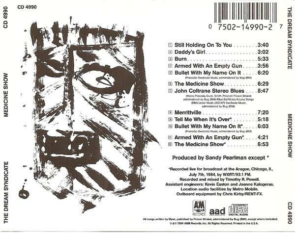 The Dream Syndicate - Medicine Show (CD, Album, RM) (Near Mint (NM or M-)) - Image 2
