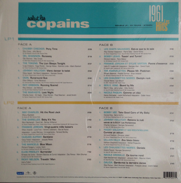 Various - Salut Les Copains 1961 Les Hits (2xLP, Comp) (Near Mint (NM or M-)) - Image 2