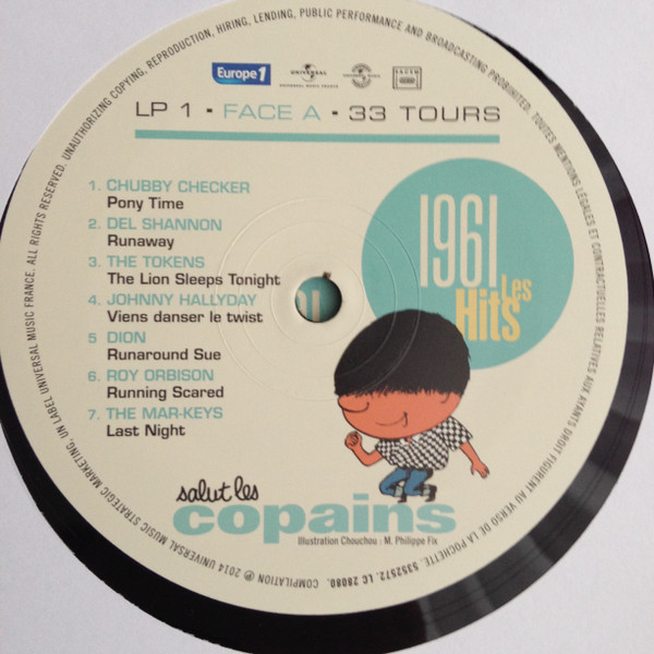 Various - Salut Les Copains 1961 Les Hits (2xLP, Comp) (Near Mint (NM or M-)) - Image 3