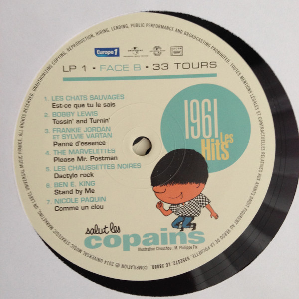 Various - Salut Les Copains 1961 Les Hits (2xLP, Comp) (Near Mint (NM or M-)) - Image 4