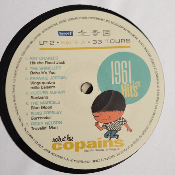 Various - Salut Les Copains 1961 Les Hits (2xLP, Comp) (Near Mint (NM or M-)) - Image 5
