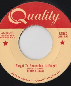 Alternative view of Johnny Cash - Katy Too / I Forgot To Remember To Forget (7", Single) (Near Mint (NM or M-))
