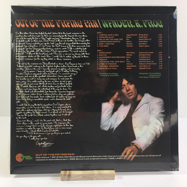 Wynder K. Frog - Out Of The Frying Pan (LP, Album, RE, RM) (Near Mint (NM or M-)) - Image 2