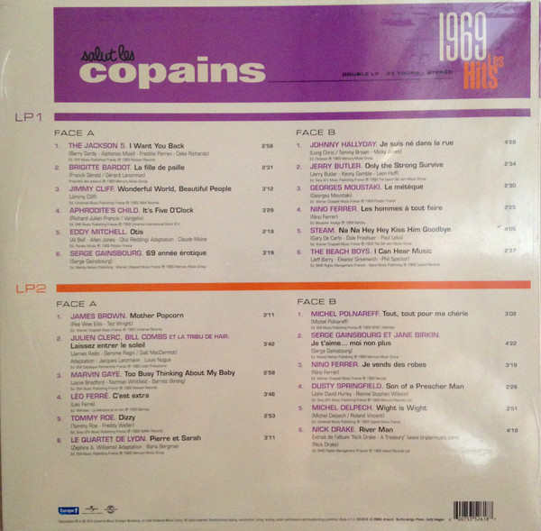 Various - Salut Les Copains 1969 Les Hits (2xLP, Comp) (Near Mint (NM or M-)) - Image 2