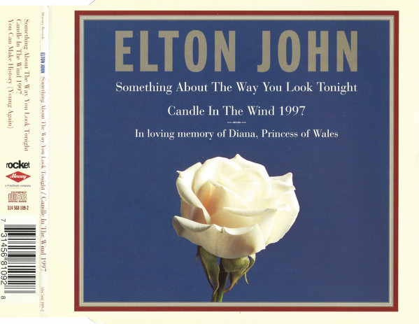 Elton John - Something About The Way You Look Tonight / Candle In The Wind 1997 (CD, Single) (Mint (M))