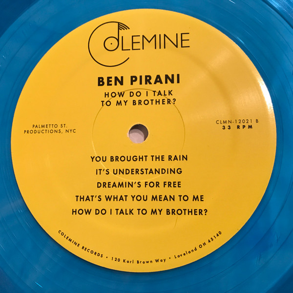 Ben Pirani - How Do I Talk To My Brother? (LP, Album, Ltd, Num, Blu) (Near Mint (NM or M-)) - Image 4