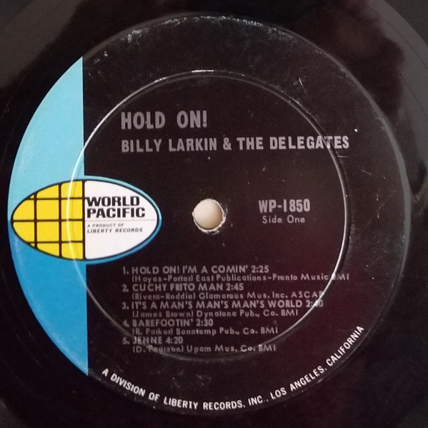 Billy Larkin And The Delegates - Hold On! (LP, Album, Mono) (Near Mint (NM or M-)) - Image 3