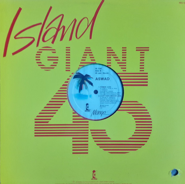 Aswad - Don't Turn Around (12", Maxi) (Mint (M)) - Image 2