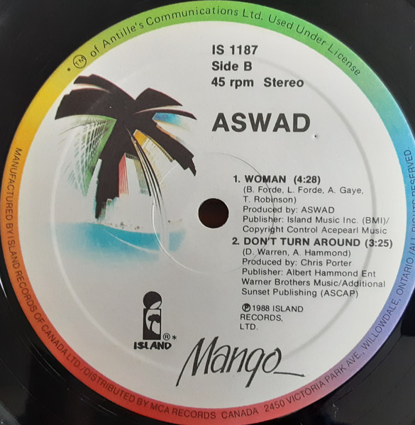 Aswad - Don't Turn Around (12", Maxi) (Mint (M)) - Image 4