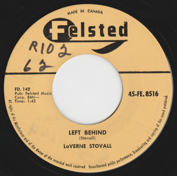 LaVerne Stovall - Left Behind (7", Single) (Very Good (VG))