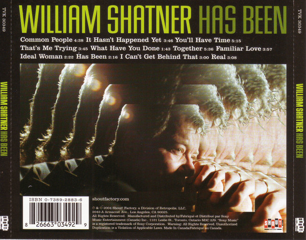 William Shatner - Has Been (CD, Album) (Mint (M)) - Image 2