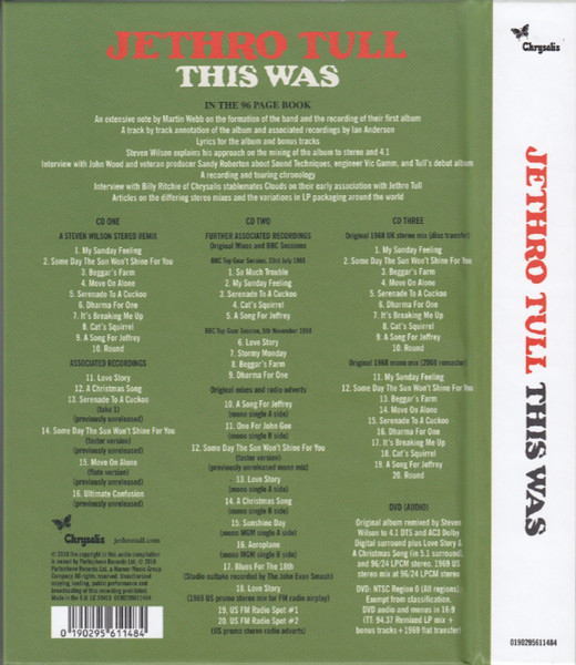 Jethro Tull - This Was (The 50th Anniversary Edition) (CD, Album, RE, Rem + CD, Comp, Mono + CD, Album, M) (Very Good Plus (VG+)) - Image 4