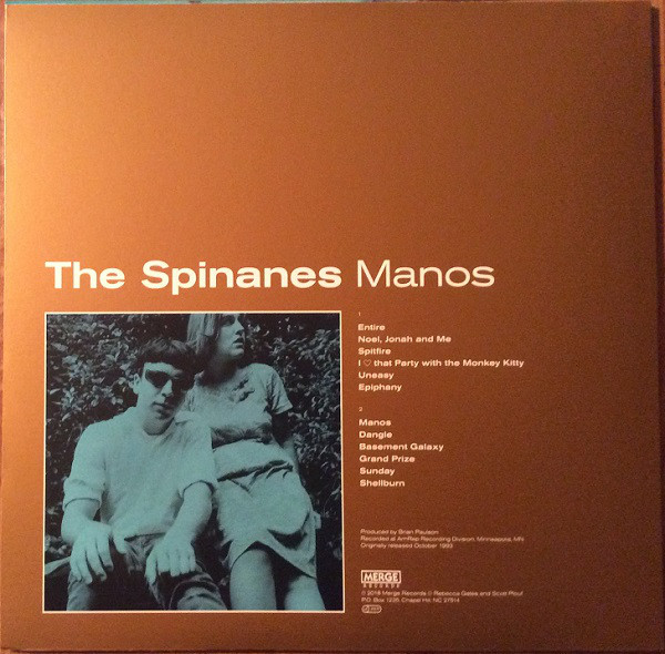 The Spinanes - Manos (LP, Album, Ltd, RE, Yel) (Very Good Plus (VG+)) - Image 2