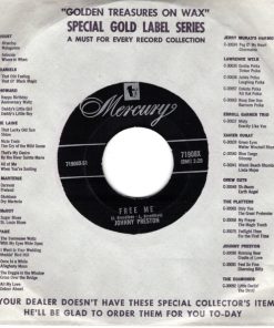 Alternative view of Johnny Preston - Free Me (7", Single) (Near Mint (NM or M-))