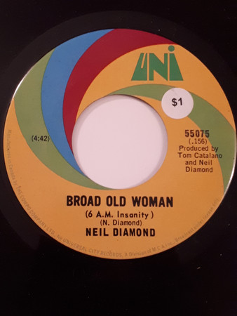 Neil Diamond - Two-Bit Manchild (7", Single) (Very Good Plus (VG+)) - Image 2
