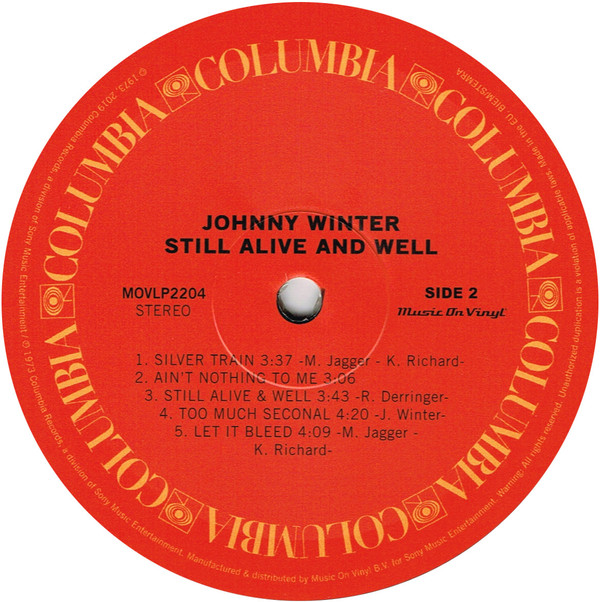 Johnny Winter - Still Alive And Well (LP, Album, RE) (Near Mint (NM or M-)) - Image 4