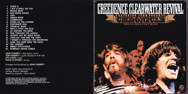 Creedence Clearwater Revival Featuring John Fogerty - Chronicle (The 20 Greatest Hits) (CD, Comp, Club, RE) (Near Mint (NM or M-)) - Image 4