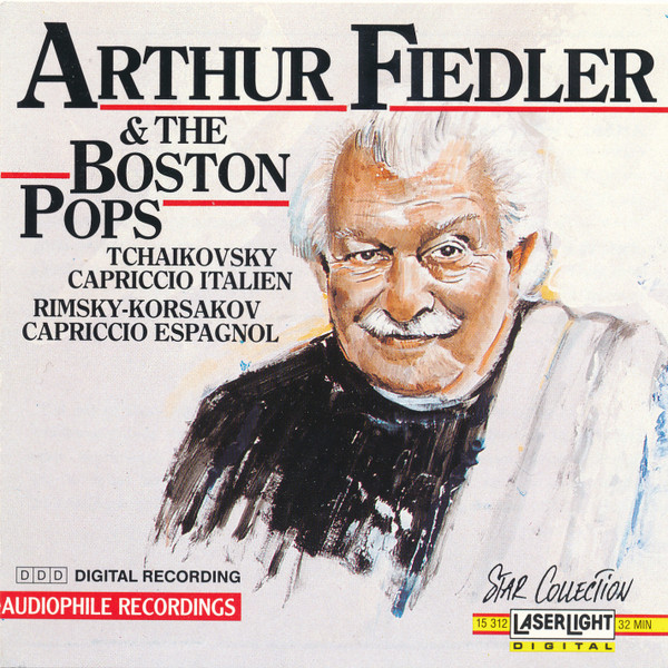Arthur Fiedler & Boston Pops Orchestra, Pyotr Ilyich Tchaikovsky, Nikolai Rimsky-Korsakov - Capriccio Italien / Capriccio Espagnol (CD, RE) (Near Mint (NM or M-))