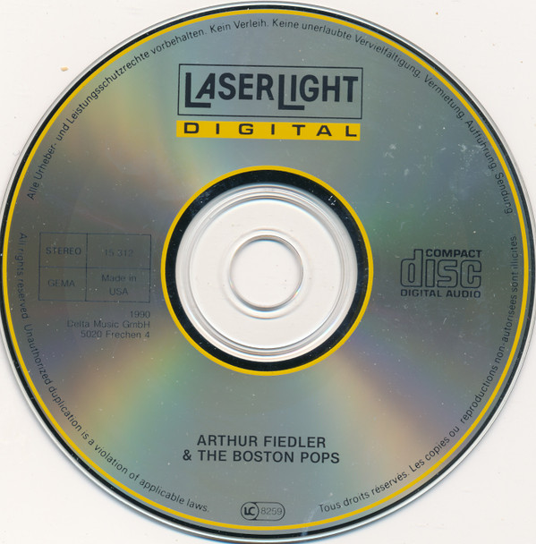 Arthur Fiedler & Boston Pops Orchestra, Pyotr Ilyich Tchaikovsky, Nikolai Rimsky-Korsakov - Capriccio Italien / Capriccio Espagnol (CD, RE) (Near Mint (NM or M-)) - Image 3