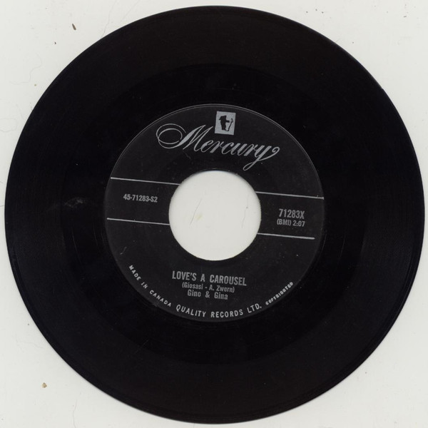 Gino & Gina - (It's Been A Long Time) Pretty Baby (7", Single) (Near Mint (NM or M-)) - Image 2
