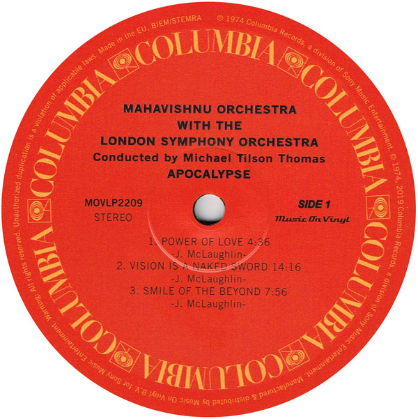 Mahavishnu Orchestra With London Symphony Orchestra, Michael Tilson Thomas - Apocalypse (LP, Album, RE, 180) (Near Mint (NM or M-)) - Image 3