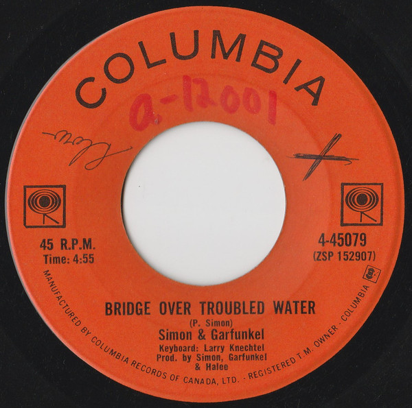 Simon & Garfunkel - Bridge Over Troubled Water (7", Single) (Very Good Plus (VG+))