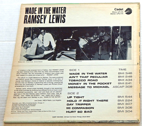 Ramsey Lewis - Wade In The Water (LP, Album, Mon) (Near Mint (NM or M-)) - Image 2