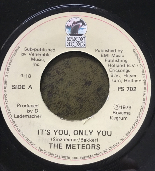 The Meteors - It’s You, Only You (7", Single) (Very Good Plus (VG+))