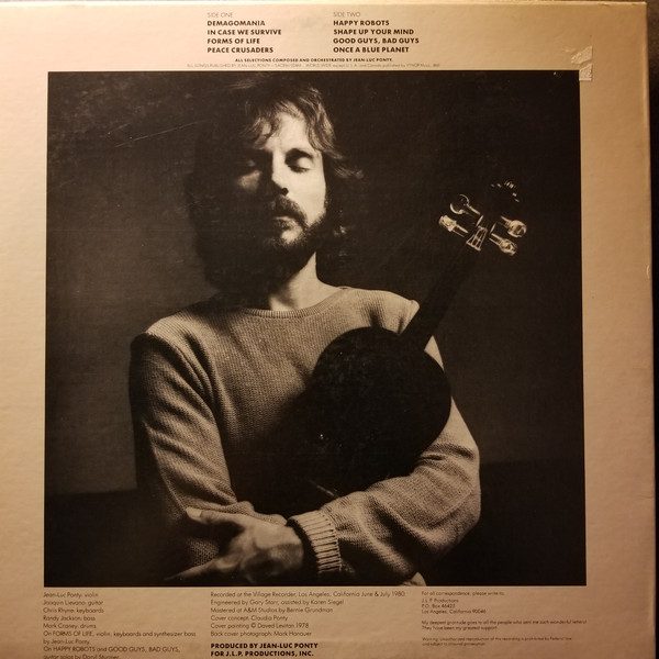 Jean-Luc Ponty - Civilized Evil (LP, Album, AR ) (Very Good Plus (VG+)) - Image 2