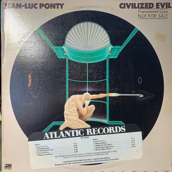 Jean-Luc Ponty - Civilized Evil (LP, Album, AR ) (Very Good Plus (VG+)) - Image 5