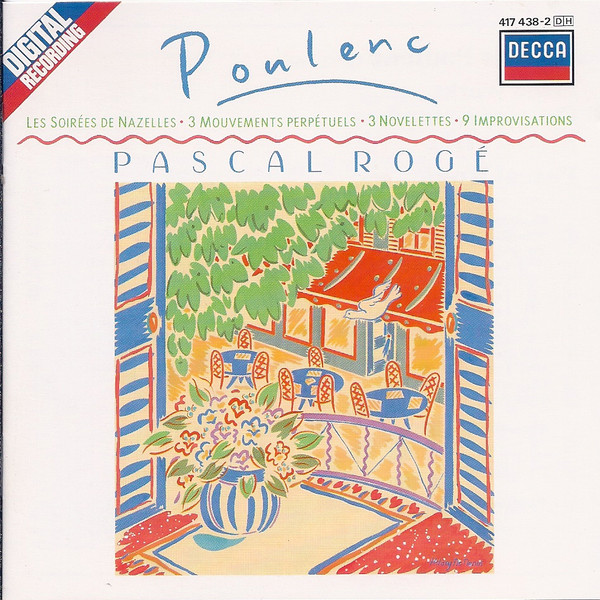 Francis Poulenc - Pascal Rogé - Les Soirées De Nazelles • 3 Mouvements Perpétuels • 3 Novelettes • 9 Improvisations (CD, Album) (Near Mint (NM or M-))