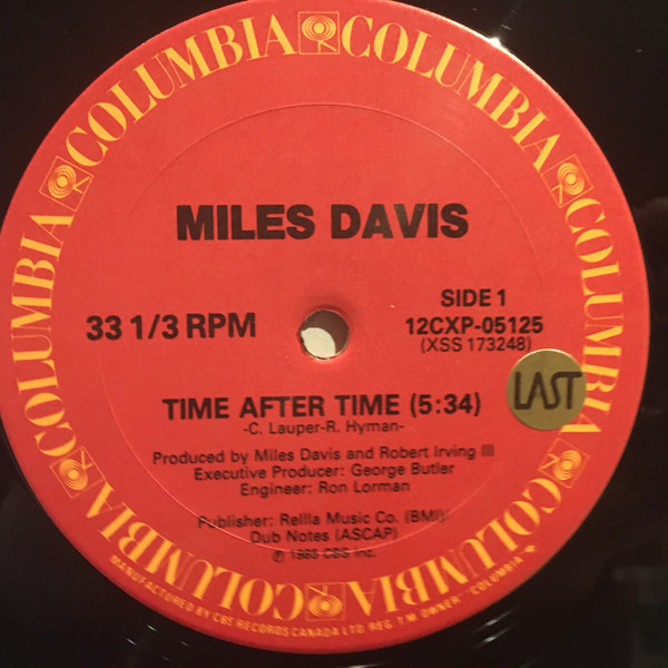 Miles Davis - Time After Time (12") (Near Mint (NM or M-)) - Image 3