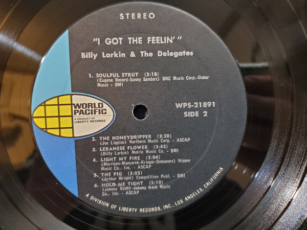 Billy Larkin - I Got The Feelin' (LP, Album) (Near Mint (NM or M-)) - Image 4