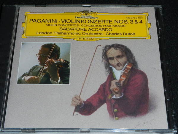 Niccolò Paganini / Salvatore Accardo, London Philharmonic Orchestra, Charles Dutoit - Violinkonzerte Nr. 3 & 4 (CD, Comp, RE) (Near Mint (NM or M-))