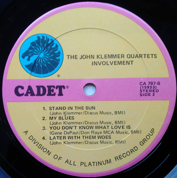 The John Klemmer Quartets - Involvement (LP, Album) (Very Good Plus (VG+)) - Image 4