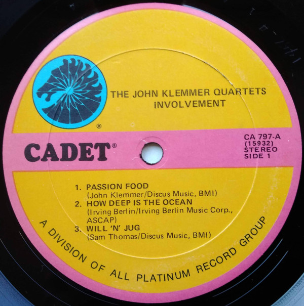 The John Klemmer Quartets - Involvement (LP, Album) (Very Good Plus (VG+)) - Image 3