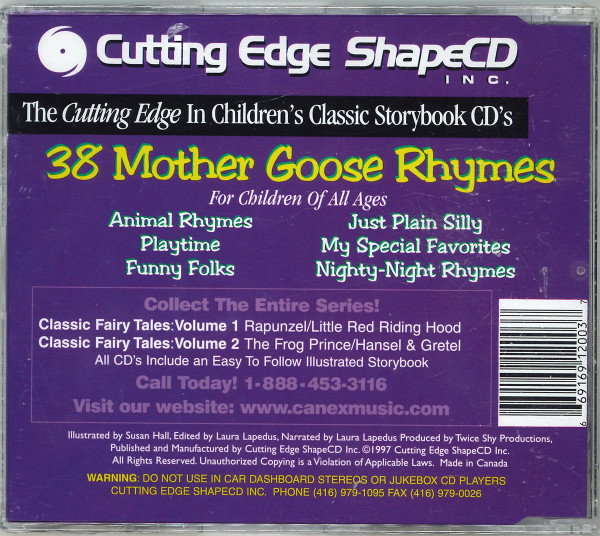 Unknown Artist - 38 Mother Goose Rhymes (CD, Shape, RE) (Mint (M)) - Image 2