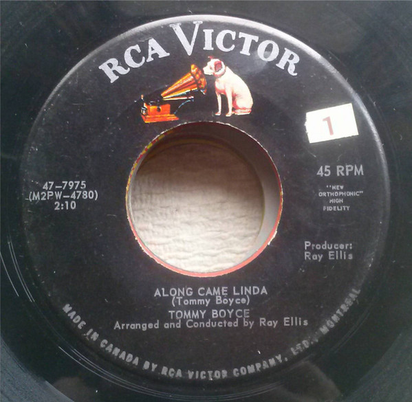 Tommy Boyce - Along Came Linda / You Look So Lonely (7", Single) (Near Mint (NM or M-))