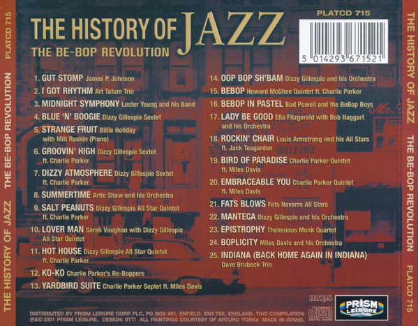 Various - The History Of Jazz-The Be-Bop Revolution (CD, Comp) (Near Mint (NM or M-)) - Image 2