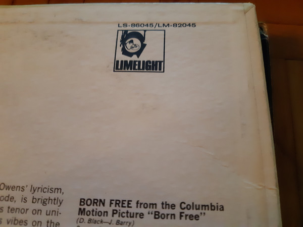 Milt Jackson - Born Free (LP, Album) (Very Good (VG)) - Image 2