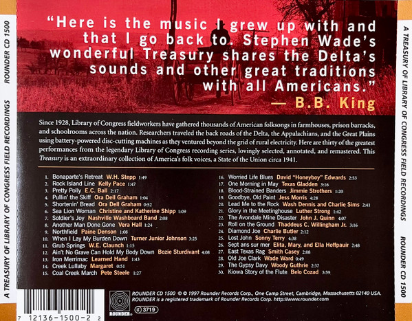 Various - A Treasury Of Library Of Congress Field Recordings (CD, Comp) (Near Mint (NM or M-)) - Image 2