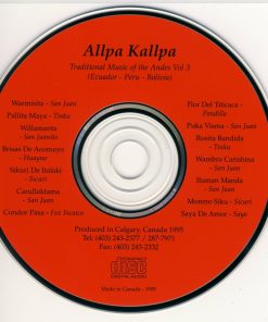 Allpa Kallpa - Traditional Music of the Andes Vol. 3 (CD, Album) (Near Mint (NM or M-)) - Image 3