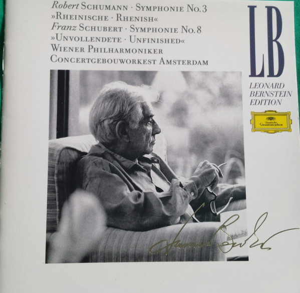 Schumann* / Schubert* - Wiener Philharmoniker, Concertgebouworkest, Leonard Bernstein - Symphonie No. 3 »Rheinische • Rhenish« / Symphonie No. 8 »Unvollendete Unfinished« (CD, Comp) (Near Mint (NM or M-))
