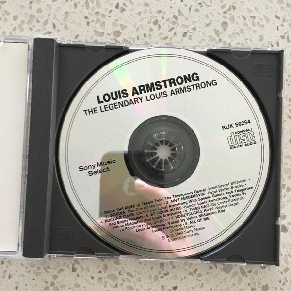 Louis Armstrong - The Legendary Louis Armstrong (CD, Comp) (Near Mint (NM or M-)) - Image 2