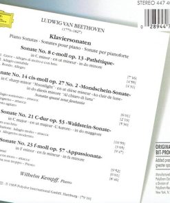 Alternative view of Ludwig van Beethoven - Wilhelm Kempff - Sonaten No. 8 »Pathétique« • No. 14 »Mondschein = Moonlight« • No. 21 »Waldstein« • No. 23 »Appassionata« (CD, Comp, RM, PMD) (Near Mint (NM or M-))