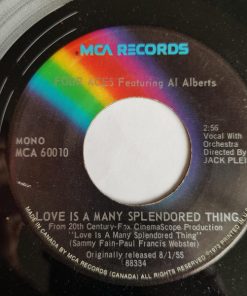 Alternative view of The Four Aces - Tell Me Why / Love Is A Many Splendored Thing (7", Single, Mono) (Very Good Plus (VG+))