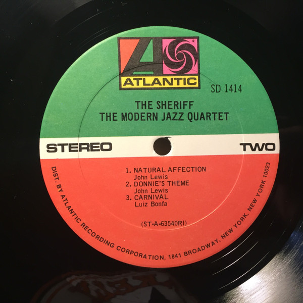 The Modern Jazz Quartet - The Sheriff (LP, Album, RE, RI) (Near Mint (NM or M-)) - Image 4