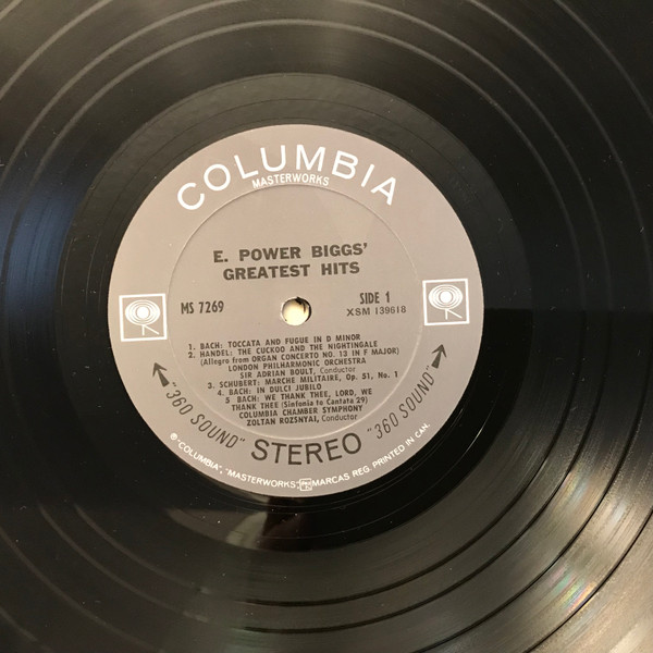 E. Power Biggs - E. Power Biggs' Greatest Hits (LP, Comp) (Mint (M)) - Image 4