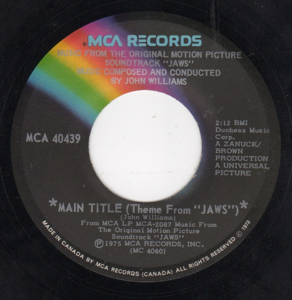 John Williams (4) - Main Title (Theme From JAWS) (7", Single) (Very Good Plus (VG+))